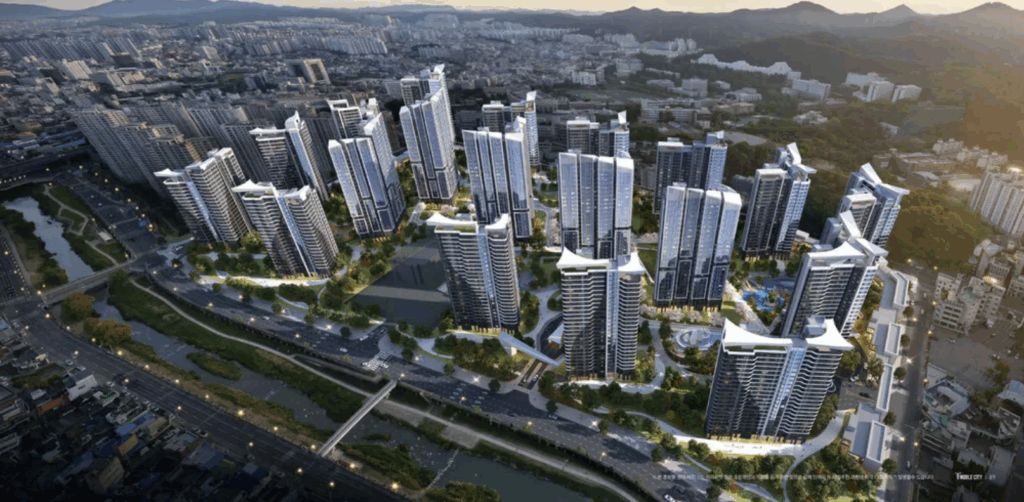 학동4구역 현대노블시티 단지배치도