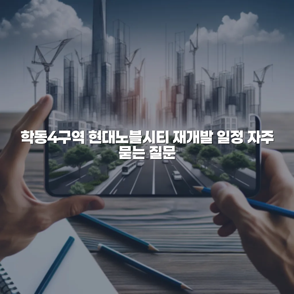 학동4구역 현대노블시티 재개발 일정